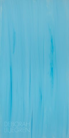 "Flow in Blue" by Deborah Liljegren. Modifiable art in the sense that it may be hung vertically or horizontally. A wonderful painting to uplift any space.